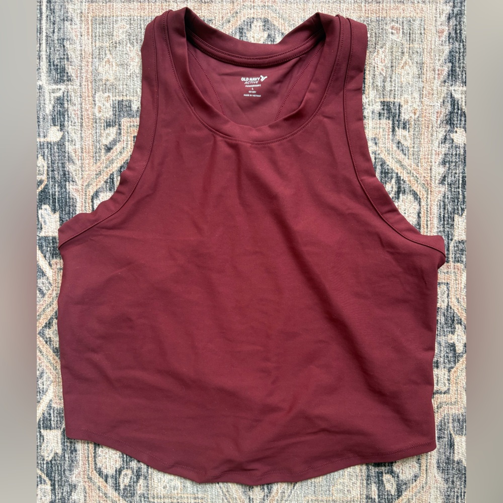 Old Navy Sleeveless Tank Top — Burgundy Wine